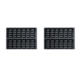 Roterende vaffeljern 2 stk Brussel | B605xD280xH250mm | Combisteel 7540.0070
