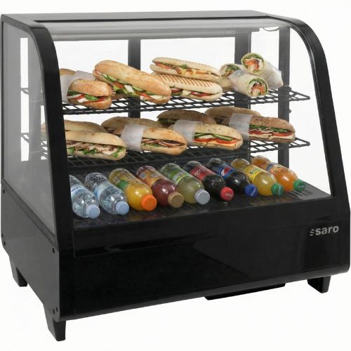 Saro Kühlvitrine 100 Liter - Schwarz - Modell KATRIN - 330-1030