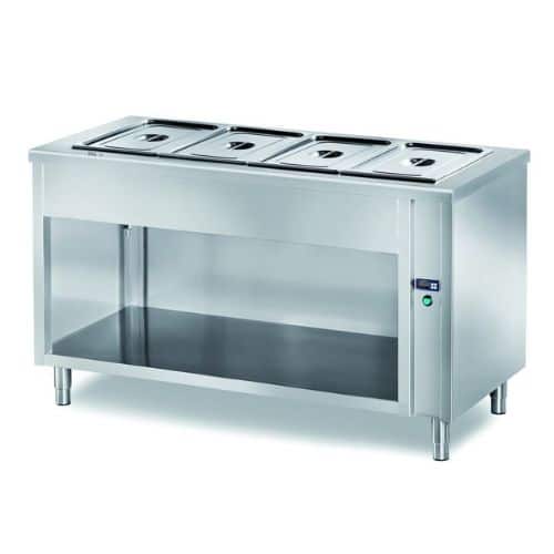 Selbstbedienungs-Warmhaltebuffet PROFI open | B1500xT700xH890mm - 4x GN 1/1 | GastroHero GH-VNP//15 | 056043