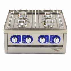 Gastro Kochfeld - 2 Brenner - Doppeleinheit - 60 cm Tief - Gas - Maxima 09391520