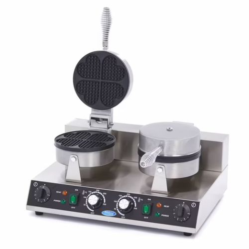 Maxima Gastro Waffelmacher - 8 Waffeln - Herzen - Doppelte - 09365101 - 09365101