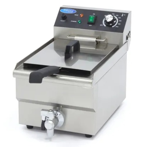 Maxima Gastro Fritteuse - 10 liter - 3 kW - mit Ablasshahn - 09365228 - 09365228