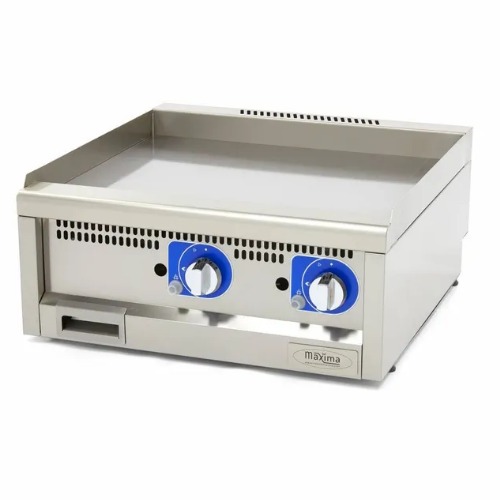 Maxima Gastro Gas Grillplatte - Glatt - Doppeleinheit - 5 kW - 60 cm Tief - 09391600 - 09391600