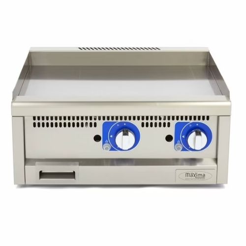 Gastro Gas Grillplatte - Glatt - Doppeleinheit - 5 kW - 60 cm Tief - Maxima 09391600