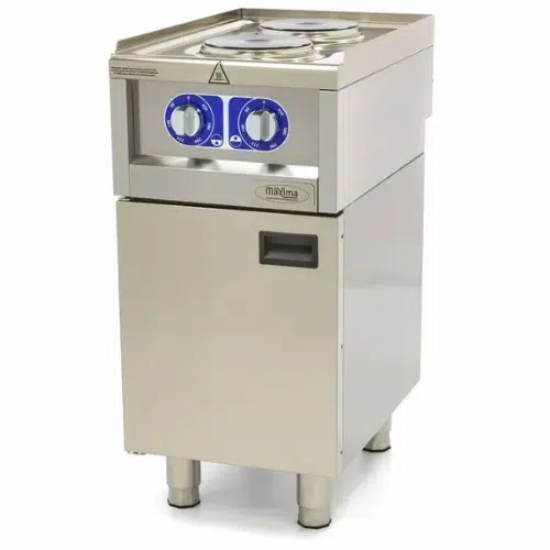 Maxima Gastro Elektro Kochfeld - 2 Brenner - 230V - 3.5 kW - 60 cm Tief - 09391550 - 09391550