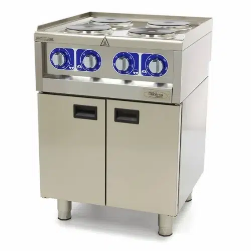 Maxima Gastro Elektro Kochfeld - 4 Brenner - 400 V - 7 kW - 60 cm Tief - 09391530 - 09391530