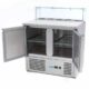 Pizzabenk | Kjølebenk | 2 dører | glasstopp | B900xD700xH1100mm | Maxima | MAXAKD | 09400207 | 091827