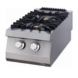 Gastro Premium Kochfeld - 2 Brenner - Einzeleinheit - 90 cm Tief - Gas - Maxima 09398515