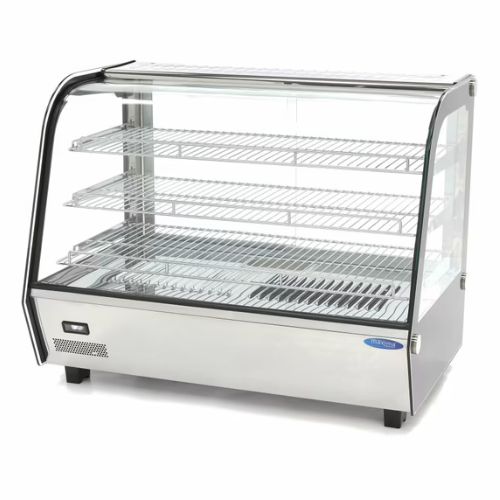 Gastro Wärmevitrine - 160 liter - 85.6 cm - 3 Regale - Maxima 09400851