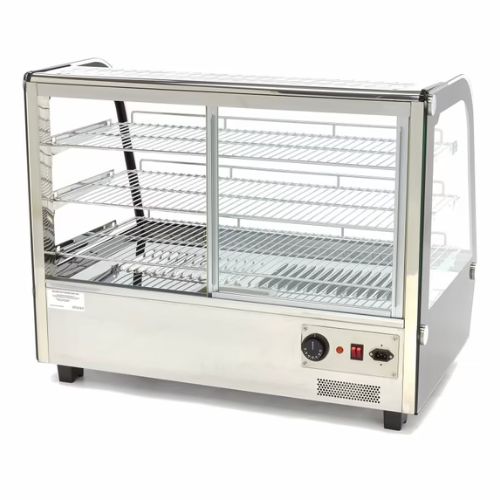Gastro Wärmevitrine - 160 liter - 85.6 cm - 3 Regale - Maxima 09400851