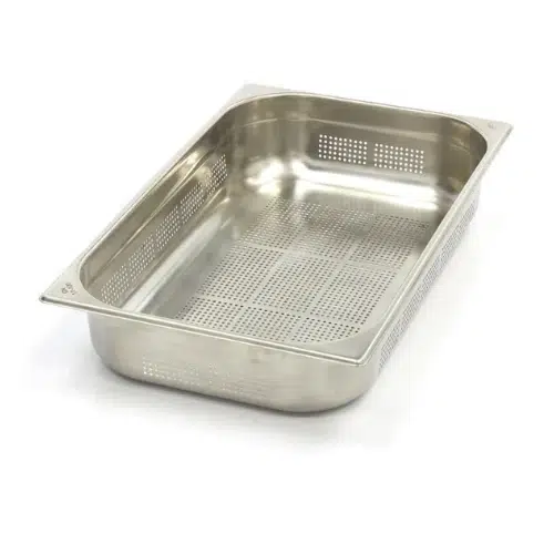Maxima Gastro Gastronormbehälter - 1/1 GN - 10 cm Tief - Edelstahl - Perforiert - 09367603 - 101998