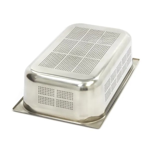 Maxima Gastro Gastronormbehälter - 1/1 GN - 15 cm Tief - Edelstahl - Perforiert - 09367604 - 102066