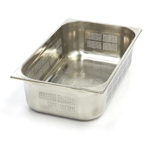 Maxima Gastro Gastronormbehälter - 1/1 GN - 15 cm Tief - Edelstahl - Perforiert - 09367604 - 102066