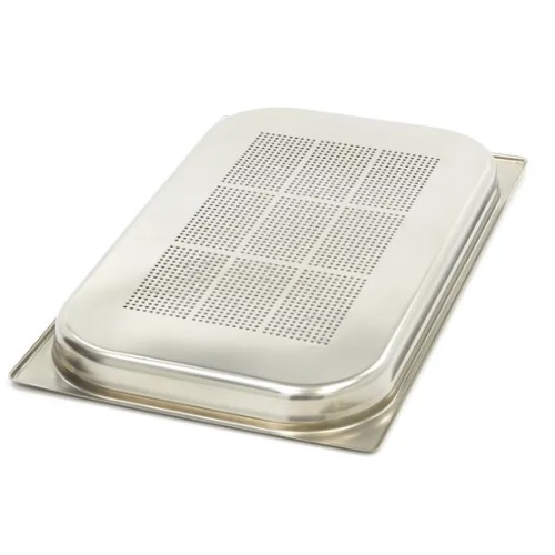 Maxima Gastro Gastronormbehälter - 1/1 GN - 4 cm Tief - Edelstahl - Perforiert - 09367601 - 09367601