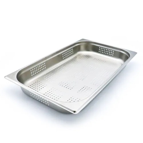 Maxima Gastro Gastronormbehälter - 1/1 GN - 6.5 cm Tief - Edelstahl - Perforiert - 09367602 - 09367602