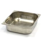 Gastro Gastronormbehälter - 2/3 GN - 10 cm Tief - Edelstahl - Perforiert - 09367671