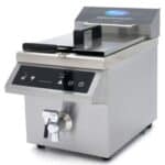 Gastro Fritteuse - 8 liter - 1 Körb - Induktion - mit Ablasshahn - Maxima 09371090 - 09371090