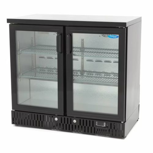 Gastro Getränke Kühlschrank - 2 Scharnier -Türen - 4 verstellbare Regale - Maxima 09400905