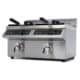 Gastro Fritteuse - 2 x 8 l - 2 Körbe - mit Ablasshahn - Induktion | Maxima 09371095