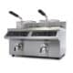 Gastro Fritteuse - 2 x 8 l - 2 Körbe - mit Ablasshahn - Induktion | Maxima 09371095