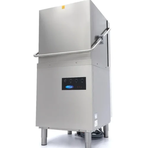 Maxima Haubenspülmaschine 50x50cm - mit Abfluss- Spül- und Seifenpumpen - 400V - 09240080