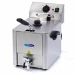 Gastro Fritteuse 8 liter - 1 Korb - mit Ablasshahn | Maxima 09300415