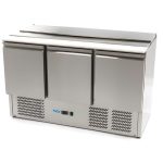 Maxima Gastro Saladette 400 liter - 137 cm - 3 Türen - inkl. Schneidebrett - 09400415 - 09400415