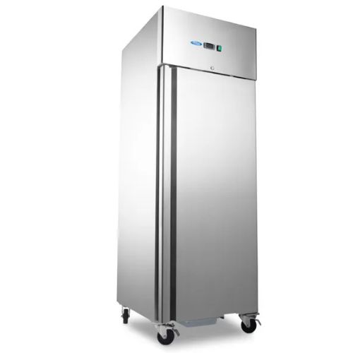 Fischkühlschrank 600 liter - 7 Behälter (60 x 40 cm) - auf Rädern - Rostfreier Stahl - B680xT820xH1980 mm - 09400002