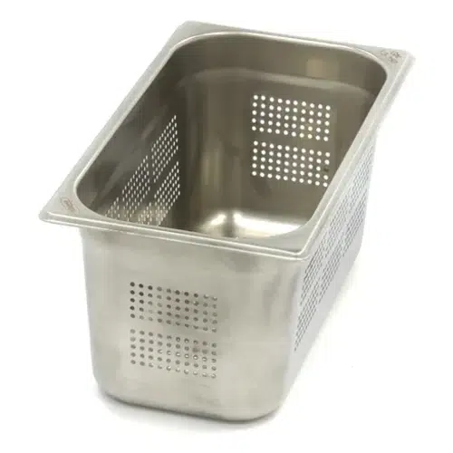 Maxima Gastro Gastronormbehälter - 1/3 GN - 15 cm Tief - Edelstahl - Perforiert - 09367622 - 112930