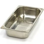 Gastro Gastronormbehälter - 1/3 GN - 6,5 cm Tief - Edelstahl - Perforiert | Maxima 09367620