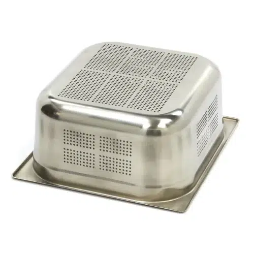 Maxima Gastro Gastronormbehälter - 2/3 GN - 15 cm Tief - Edelstahl - Perforiert - 09367672 - 09367672