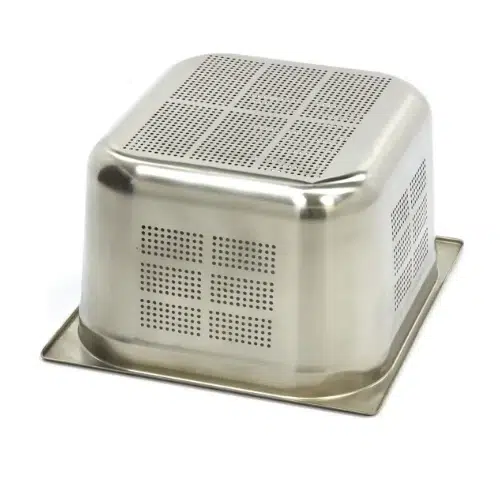 Maxima Gastro Gastronormbehälter - 23 GN - 20 cm Tief - Edelstahl - Perforiert - 09367673