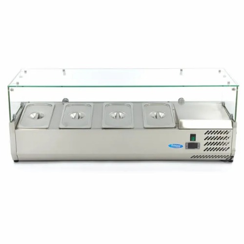 Maxima Gastro Aufsatzkühlvitrine - 120 cm - Passt 4 x 1/3 GN - 09400320 - 09400320