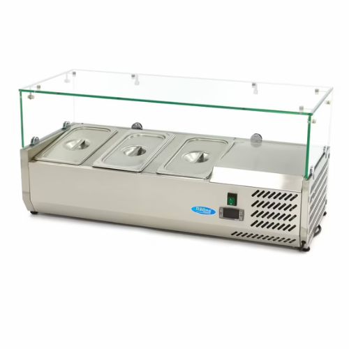 Gastro Aufsatzkühlvitrine - 95 cm - Passt 3 x 1/3 GN - Maxima 09400317
