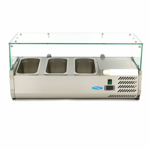 Gastro Aufsatzkühlvitrine - 95 cm - Passt 3 x 1/3 GN - Maxima 09400317