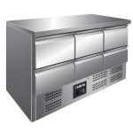 Kühltisch 6 Schubl - VIVIA S 903 S/S TOP 6x 1/2 GN - Saro 323-10041