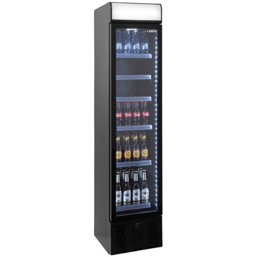 Getränkekühlschrank 150 liter - Werbetaf - schmal - DK 134 PRO - Saro 325-2250
