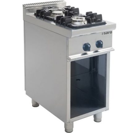 Gasskoketopp med åpent stativ | 1x4,5kW+1x7,5kW | B400xD700xH850mm | SARO Germany | SARE0W | 423-1015 | 134706