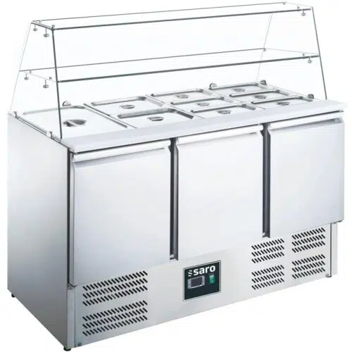 Saro Saladette 3 Türen, Glasaufsatz, Modell ES 903 G - 465-1090 - 465-1090
