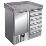 Saro Pizzatisch, 1 Tür+ 6 Schubladen, Modell PZ 4001 | 323-1510 - 323-1510