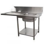 Zulauftisch für Spülmaschine rechts, 1600mm | SARO 700-3005R - 700-3005R