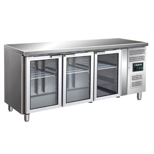 Kühltisch 3 Glastüren - Modell GN 3100 TNG - Saro 323-3152