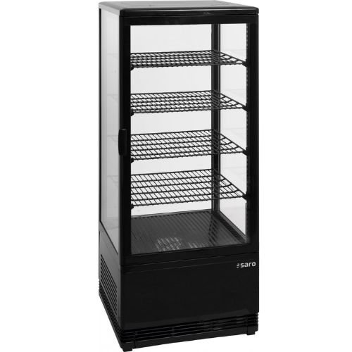 Gastro Kühlvitrine 98 Liter - Schwarz