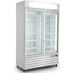 Gefrierschrank weiß 2 Türen 800 Liter | 6 Einlegeböden | B1220xT693xH2008mm | Saro 453-1009