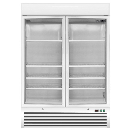 Saro Gastro Tiefkuehlschrank 2 Glastueren D 920 Weiss 323 4160