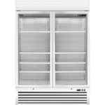 Gastro Tiefkühlschrank, 2 Glastüren - D 920 - WEIß - Saro 323-4160