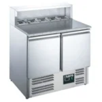 Saro Pizzatisch 2 Türen - mit Aufsatz - Granit Arbeitsplatte - EPS 900 - 465-1040 - 465-1040