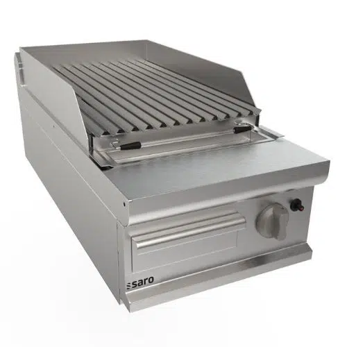 Saro Gastro Lavasteingrill 400 mm - Tischmodell LQ/BS1BB - 423-8800 - 423-8800