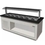 Salatbar für 6x 1/1 GN, PREMIUM LINE SB-K230 weiß | SARO 366-2015