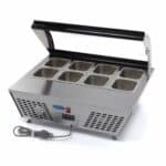 Gastro Saladette - 67 l - inkl. 8 x 1/6 GN - Tischplatte | Maxima 09400870